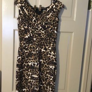 Animal print dress.